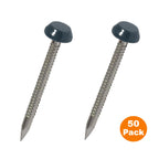 50 x 30mm Anthracite Grey UPVC Poly Top Pins [B&N] (0073)