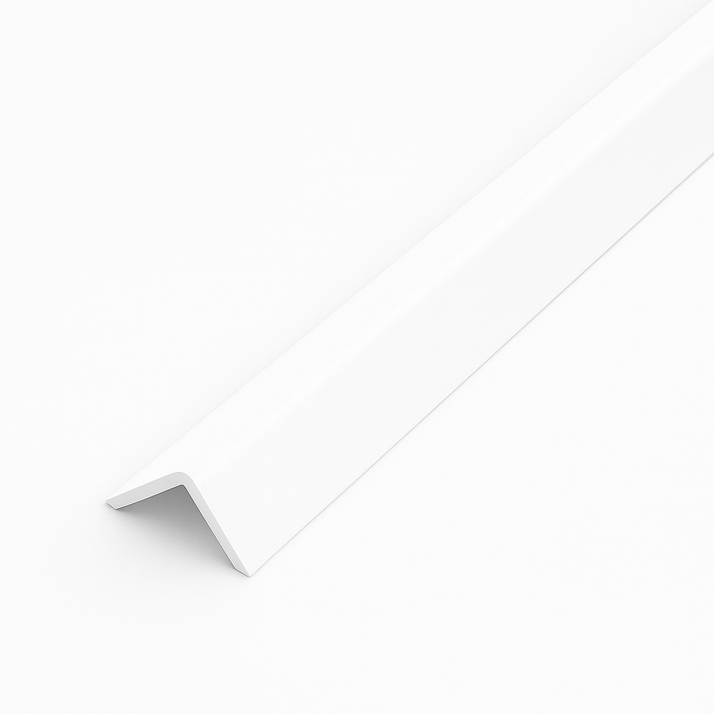 1 x White Rigid Angle 100mm x 100mm