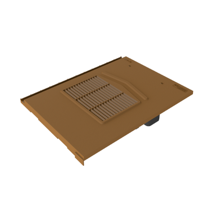 Timloc Brown Flat Edge Roof Tile Vent