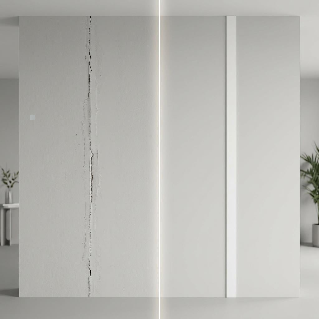 2 x 38mm White PVC Flat Bar x 1 Metre
