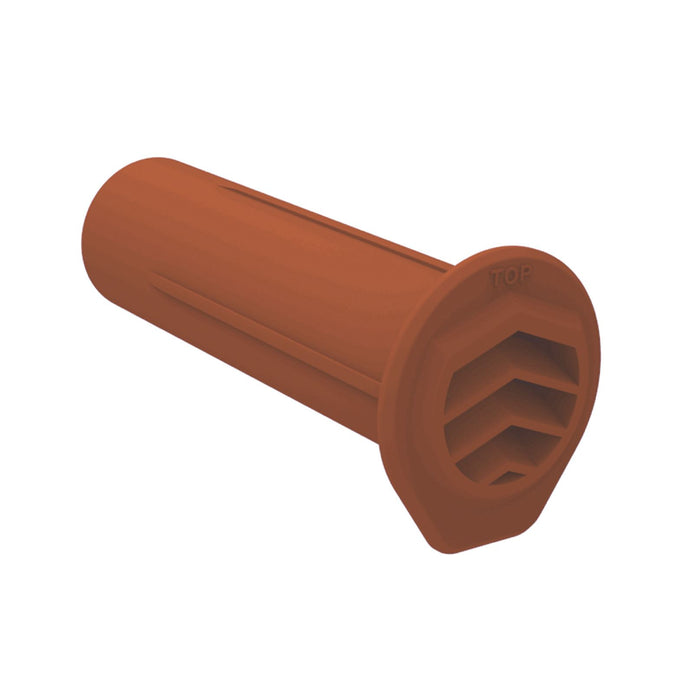 10 x Manthorpe Terracotta Round Drill Weep Vents      (0543) ^^