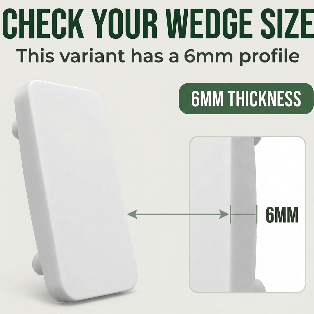 5 x 6mm White Striker Plates