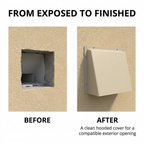 Hooded Cowl Vent Covers for Air Bricks Grilles Extractors Vents
