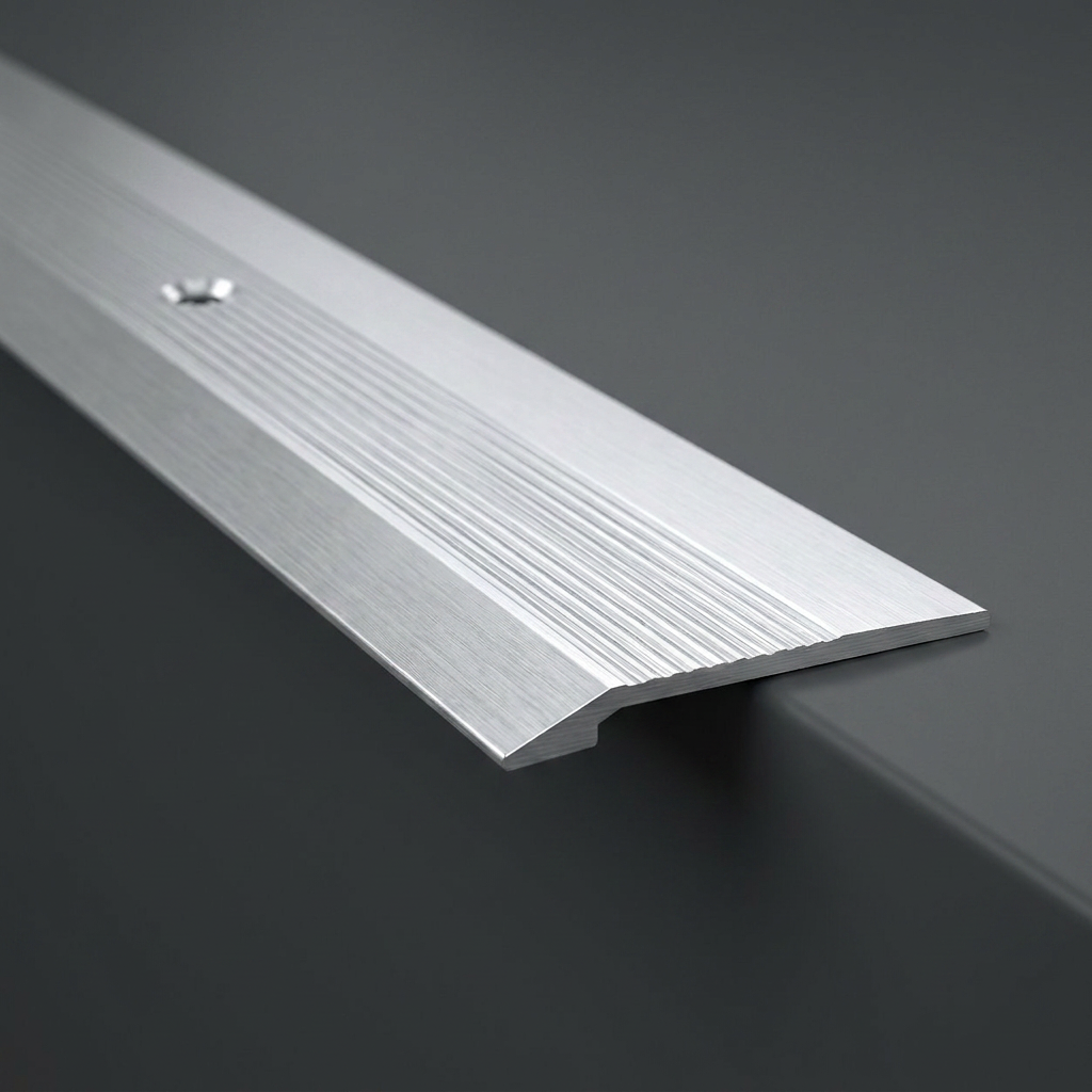 5 x Aluminium Vinyl Edge Floor Transition Strip, 28mm x 6mm x 89.5cm DIY Low Profile Floor Trim for Finishing and Edge Protection