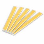 5 x 12mm White Adhesive Taped PVC Flat Bar x 1 Metre