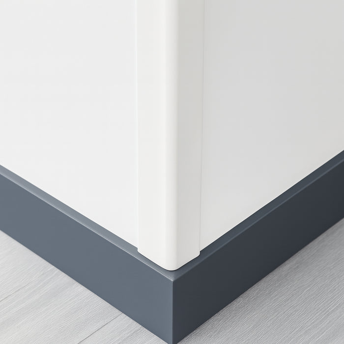 25 Pack White 1 Metre UPVC Plastic Rigid Angle 40 x 40mm Corner Cover Trim 90 Degree