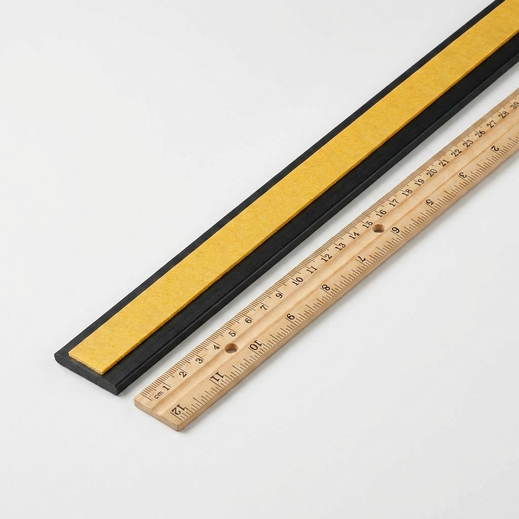 2 x 75mm Black Self-Adhesive Trim Strip x 1 Metre