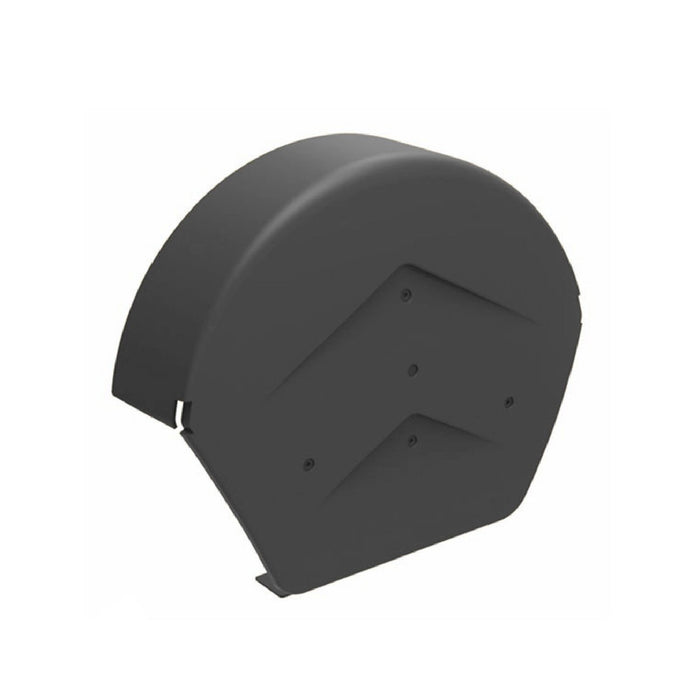 Grey Round Ridge End Cap for Dry Verge Systems, Gable Apex Roof Tiles