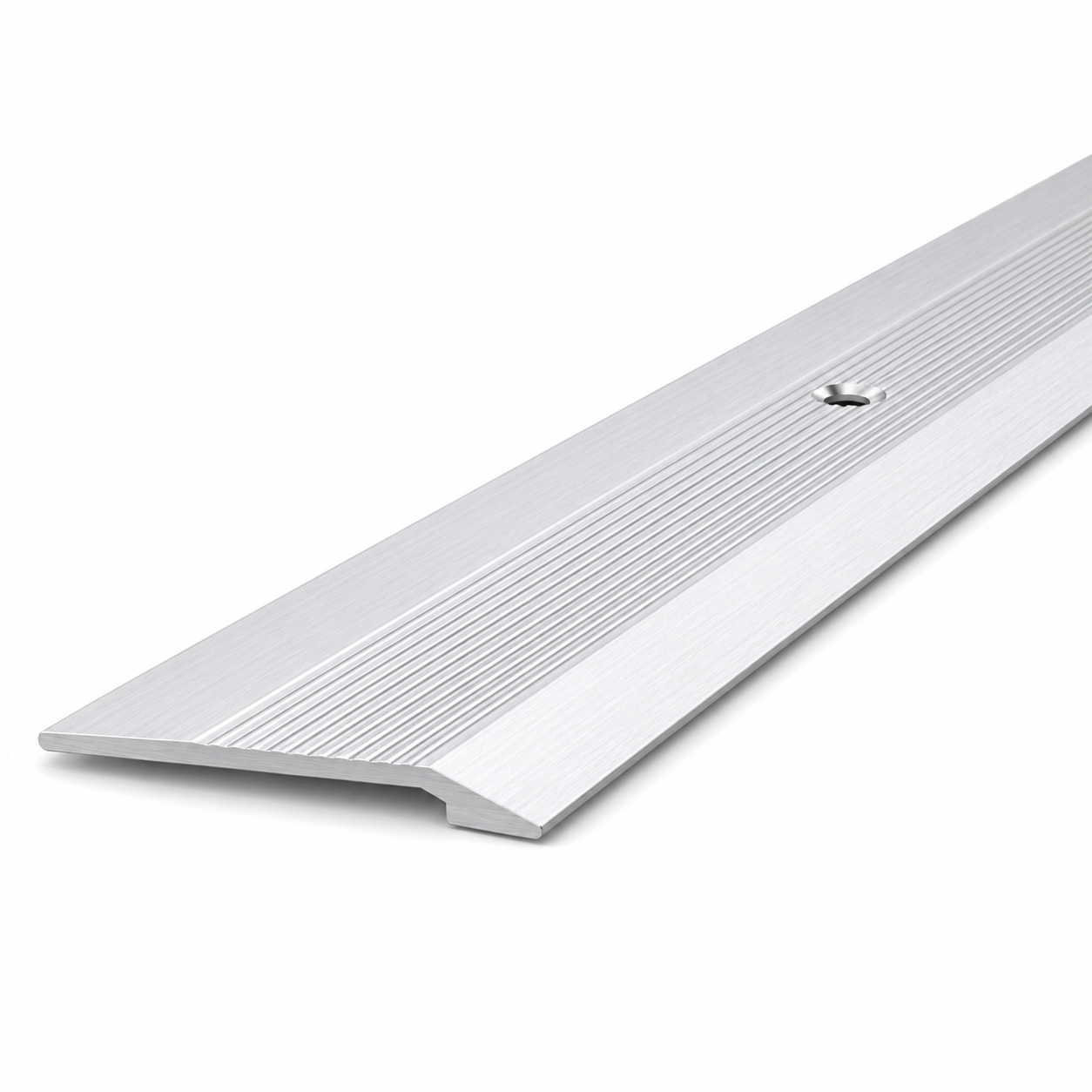2 x Aluminium Vinyl Edge Floor Transition Strip, 28mm x 6mm x 89.5cm DIY Low Profile Floor Trim for Finishing and Edge Protection