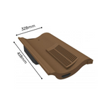 Manthorpe Brown Single Pantile Roof Tile Vent, Marley Anglia, Redland & Sandtoft