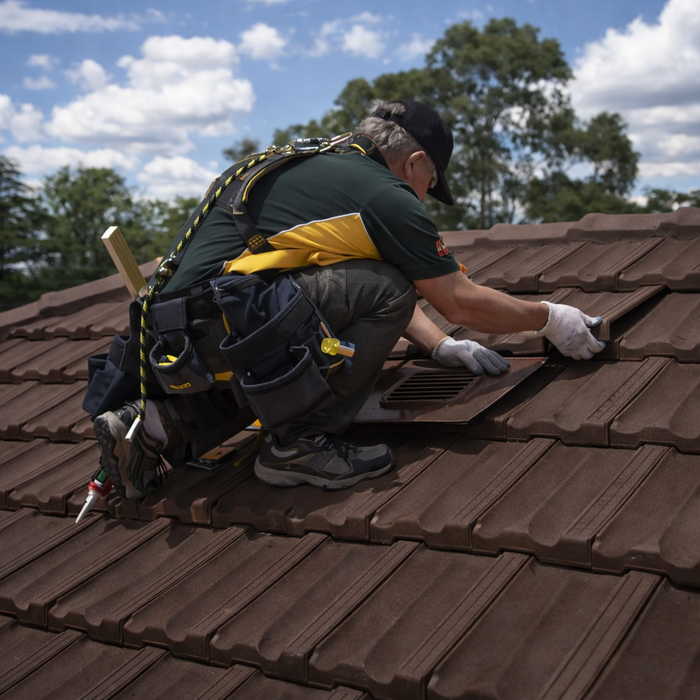 Timloc Brown Non Profile Roof Tile Vent