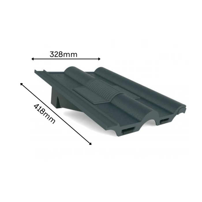 Manthorpe Grey Double Roman Tile Vent