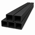 5 x 50mm Black PVC Box Section 1 Metre Length