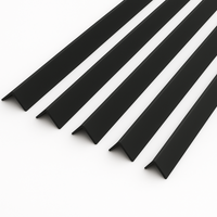 5 x Black Rigid Angle 100mm x 100mm x 1  Metre  ^