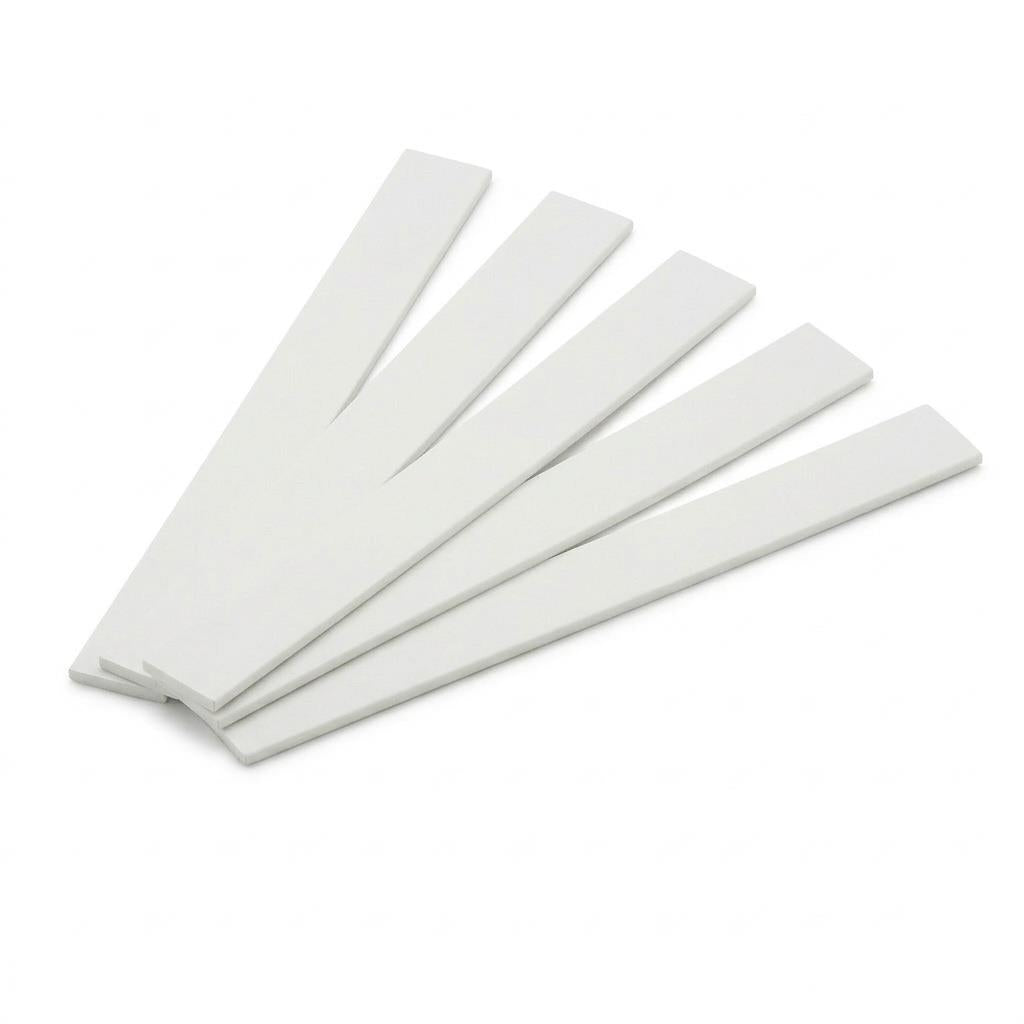 5 x 19mm White PVC Flat Bar x 1 Metre