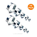 10 x W1 Double Ear Clamps  [ 13 - 15mm ]       (0123) ^^