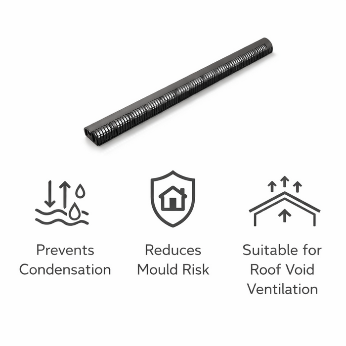 50 x Over Fascia Vents 1 Metre x 25mm