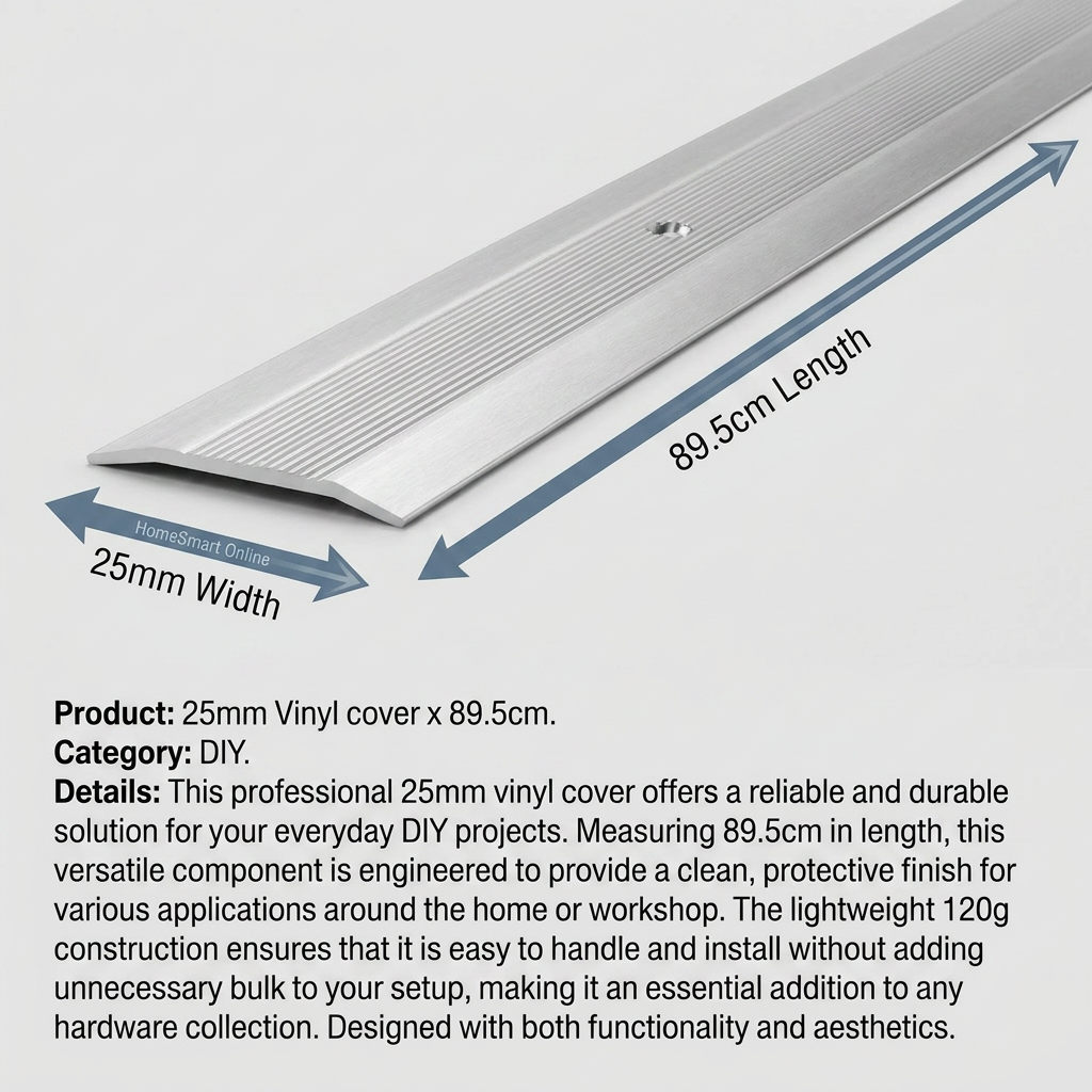 5 x Vinyl Cover 25mm x 89.5cm Protective Trim for DIY and Hardware Maintenance 120g Lightweight Surface Guard