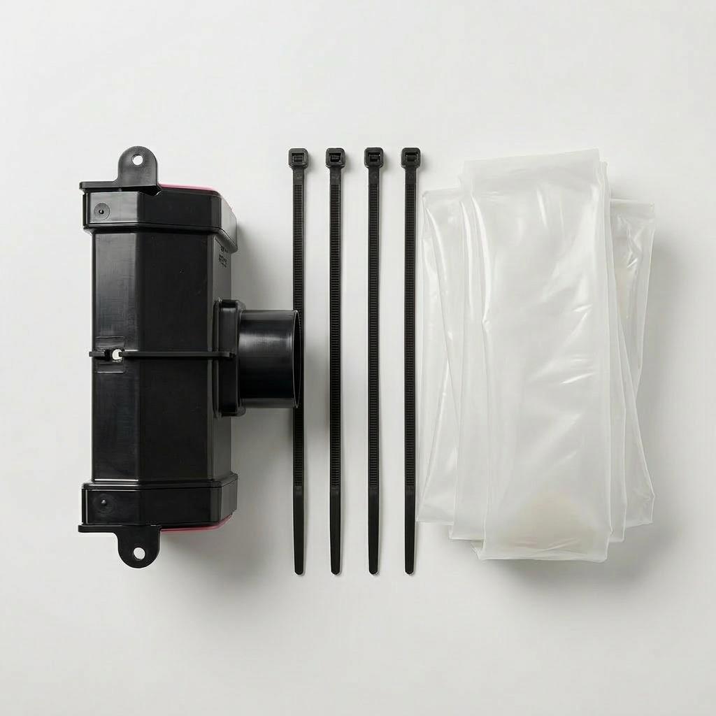 30m Squareline Gutter Running Outlet Kit