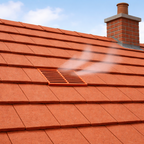 Timloc Red Plain Roof Tile Vent with Adapter