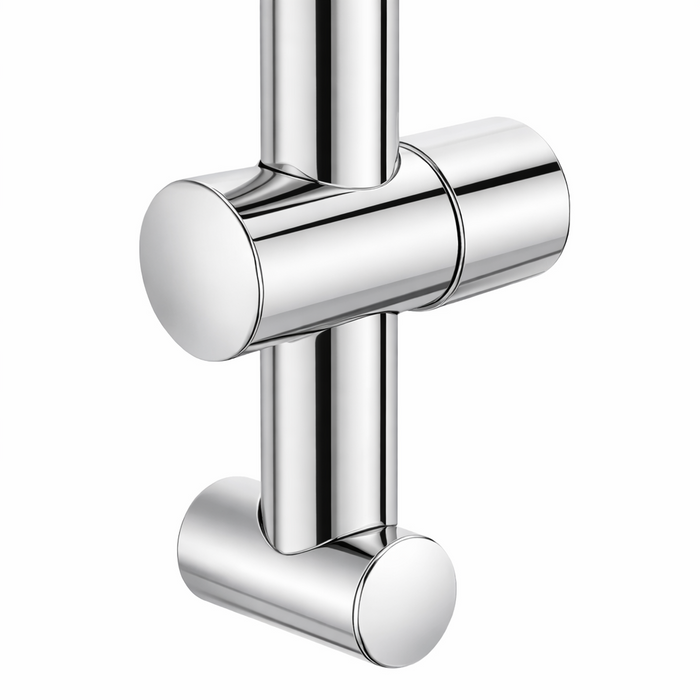 Kartell Flow Chrome Adjustable Shower Slide Riser Rail