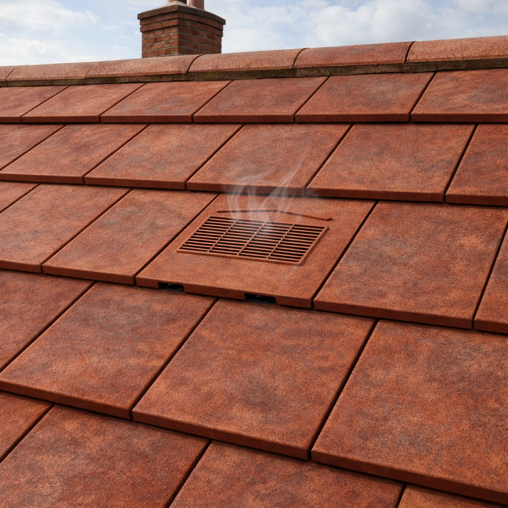 Non-Profile Roof Tile Vent - Grey