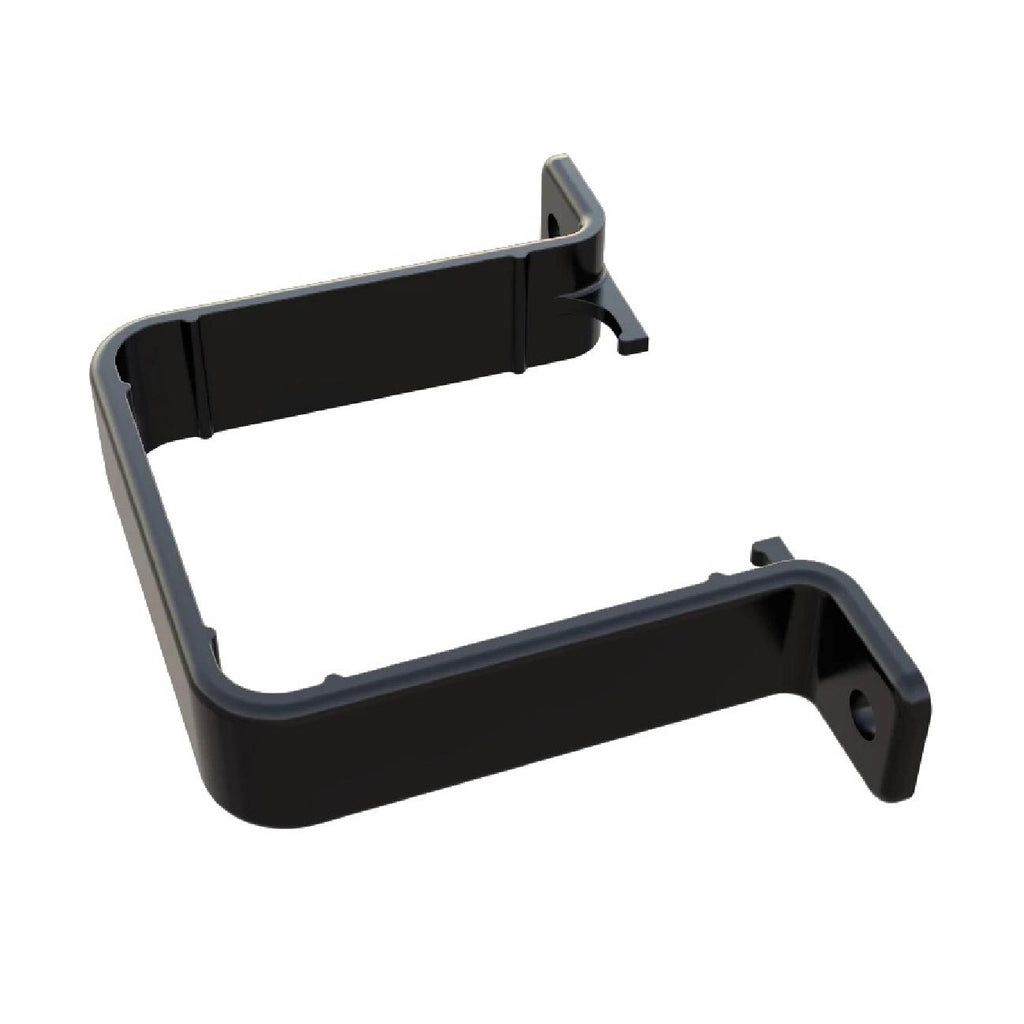 1 x Black Square 65mm Flush Downpipe Bracket Freeflow