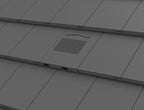 Thin Leading Edge Roof Tile Vent - Red (With Pipe Adapter)