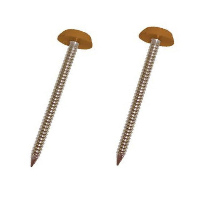 250 x 40mm Light Oak / Tan UPVC Poly Top Pins    [B&N]  (0189) ^^