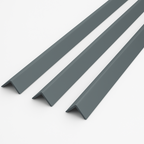 1 Metre uPVC Grey Plastic Rigid Corner Cover Trims
