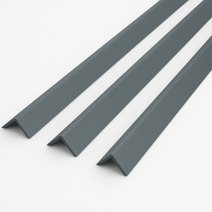3 x Anthracite Grey Rigid Angle 50mm x 50mm x 1  Metre  ^