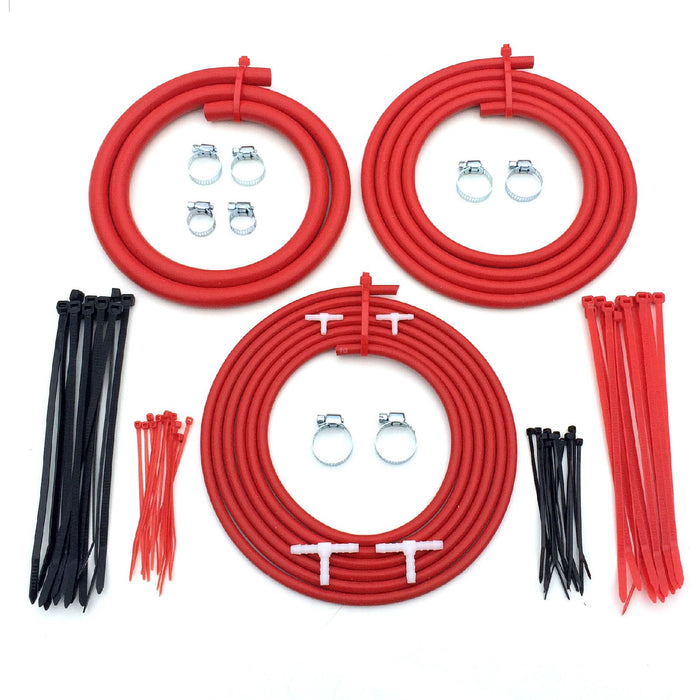 Impreza 93-99 Red Engine Bay Silicone Hose Dress Up Kit  (0504) ^^