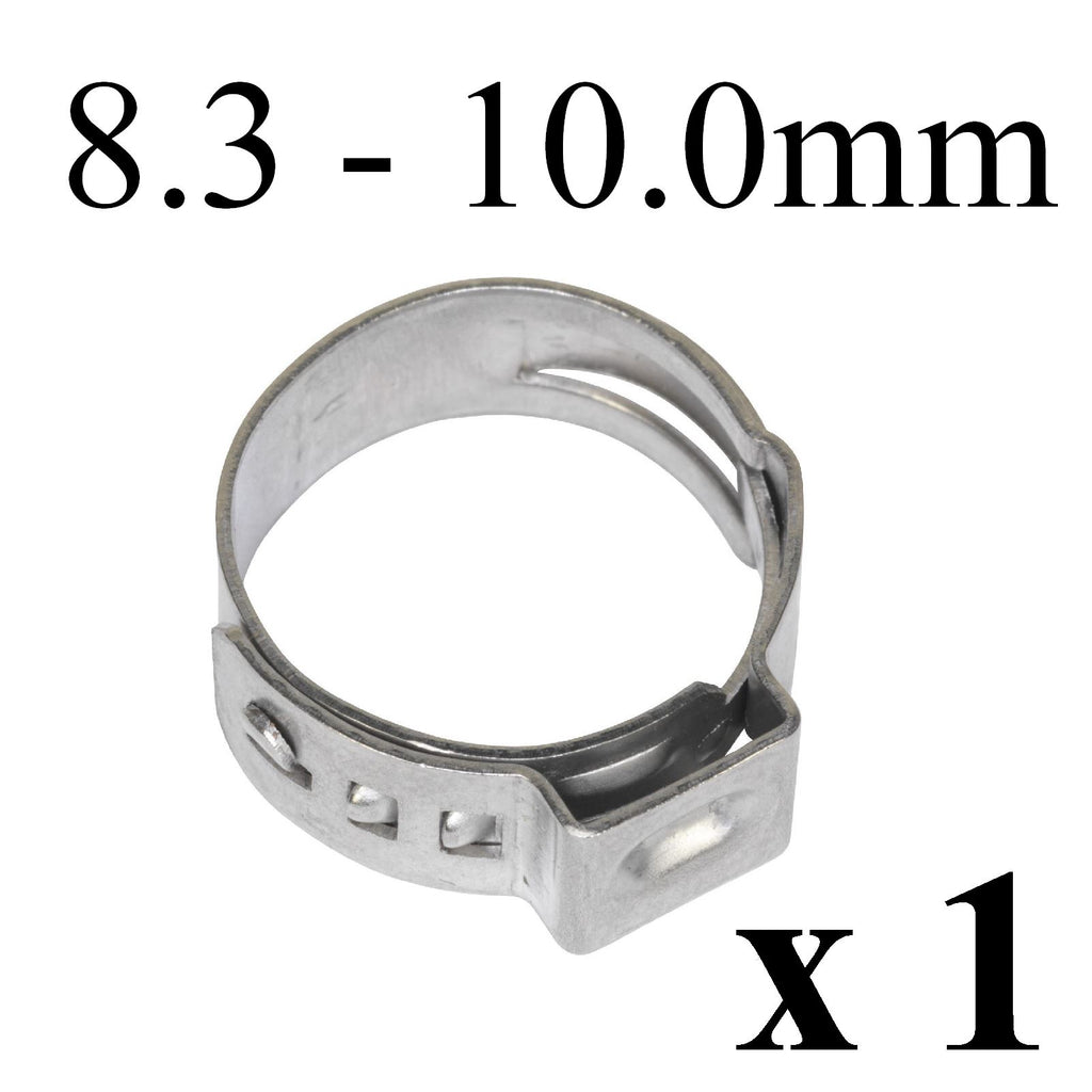 W4 Single Ear Plus Clamps (8.3-10mm) | Leak-Proof Hose Seal