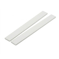 2 x 38mm White PVC Flat Bar x 1 Metre