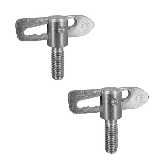 2 x Antiluce Fasteners 33mm Drop Lock Bolt On Catch for Trailers & Tailgates