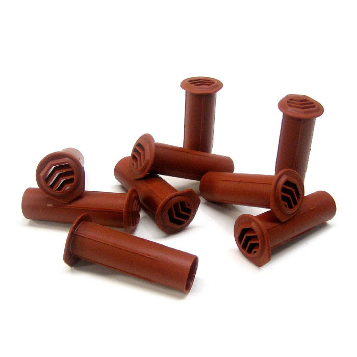 10 x Manthorpe Terracotta Round Drill Weep Vents      (0543) ^^