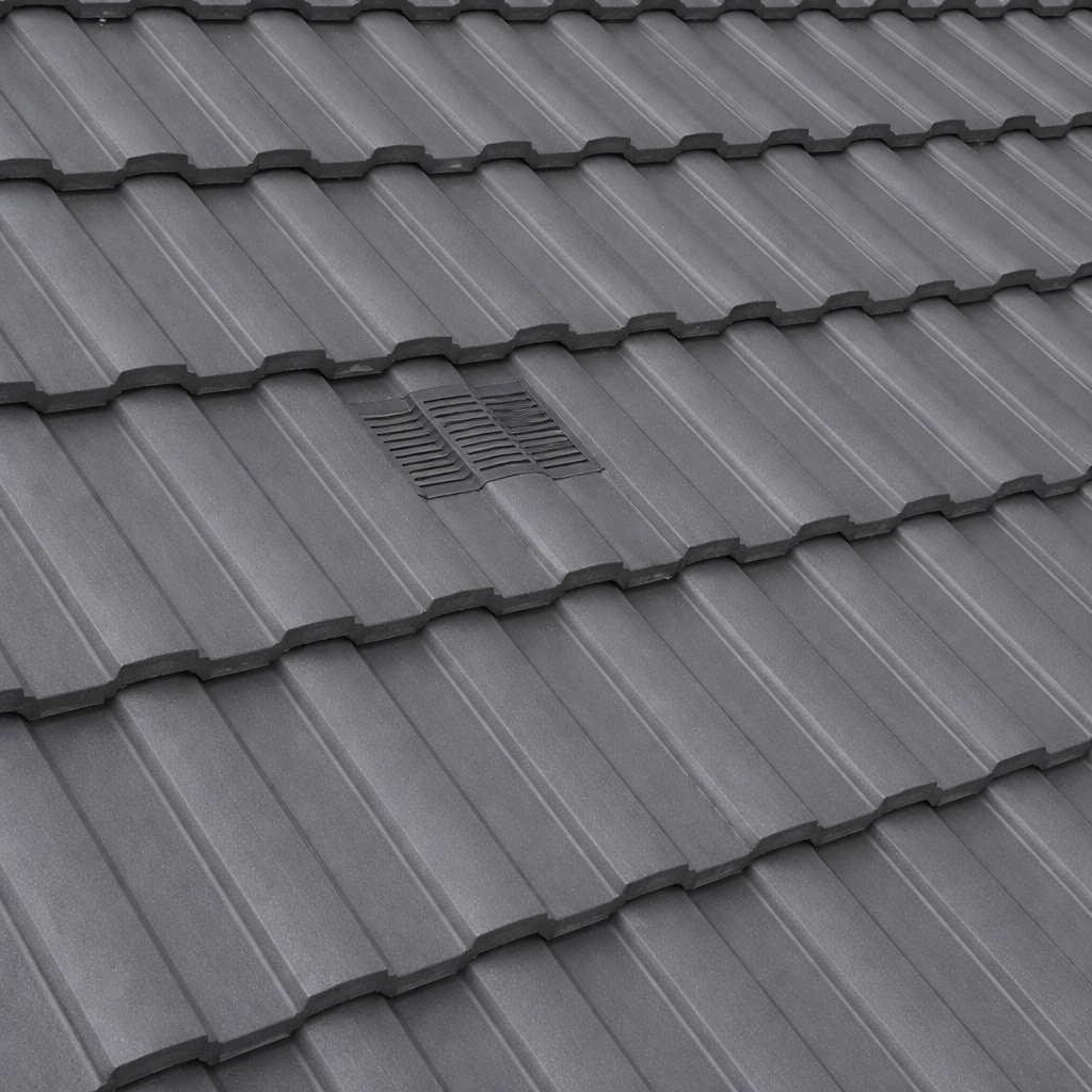 Timloc Brown Castellated Roof Tile Vent with Adapter