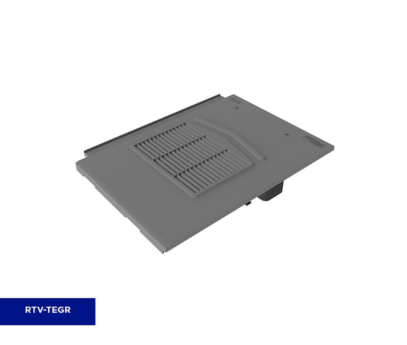 Thin Leading Edge Roof Tile Vent - Grey