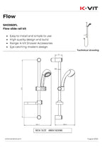Kartell Flow Slide Rail Kit Chrome