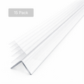 15 x 50x50mm Clear Angles x 1 metre