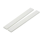 2 x 50mm White PVC Flat Bar x 1 Metre
