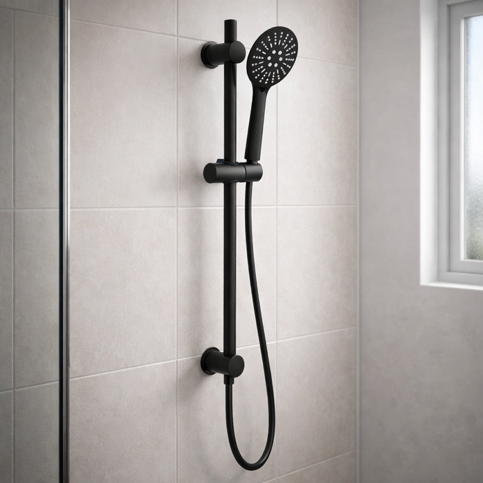 Kartell Nero Round Slide Rail Kit Matte Black