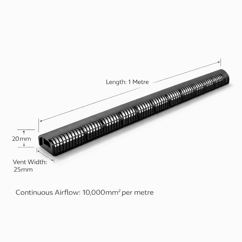 Over Fascia Vent 1 Metre x 25mm