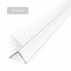 15 x 40x40mm Clear Angles x 1 meter