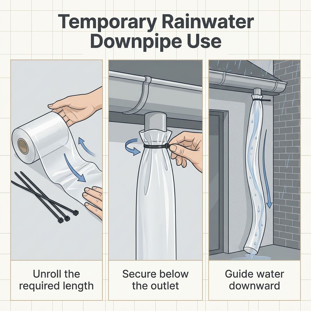 Temporary Rainwater Downpipe Kits