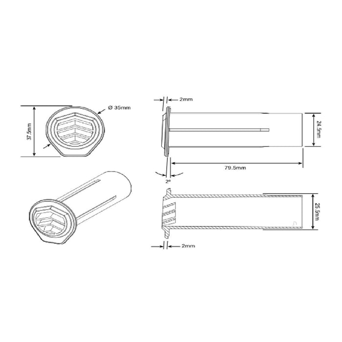 50 x Manthorpe Brown Round Drill Weep Vents       (1267) ^^