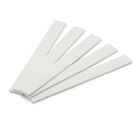 5 x 50mm White PVC Flat Bar x 1 Metre