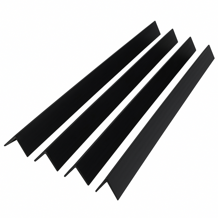 4x Black Rigid Angle – 40mm x 40mm x 1m PVC Corner Trim