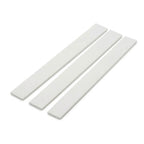 3 x 19mm White PVC Flat Bar x 1 Metre