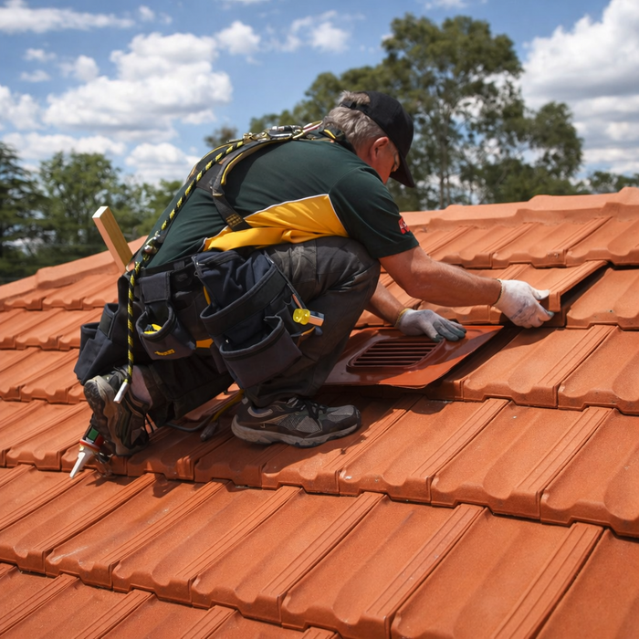 Timloc Terracotta Flat Edge Roof Tile Vent